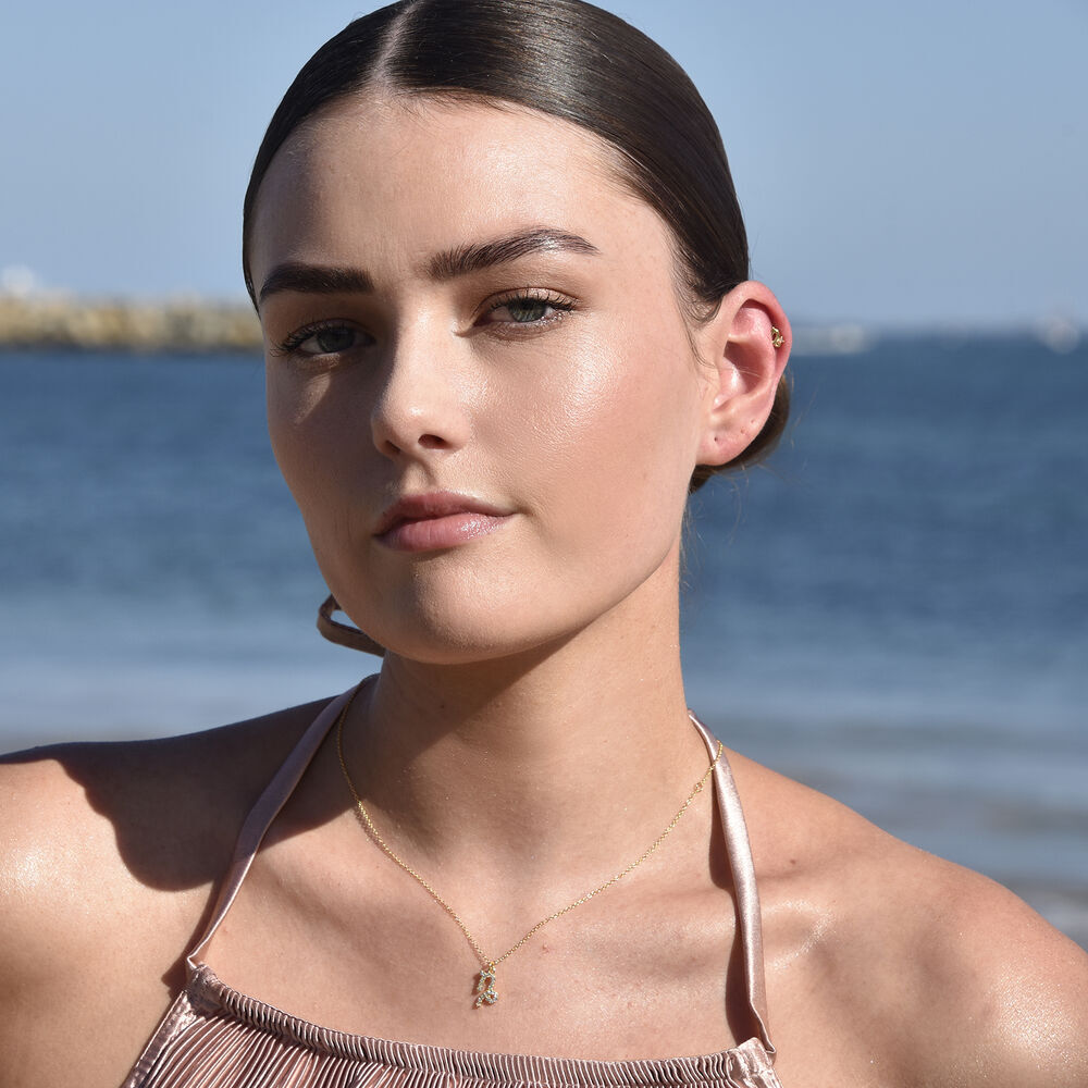 Culturesse Capricorn Helix Screw Back Earring (Gold Single Piece)
