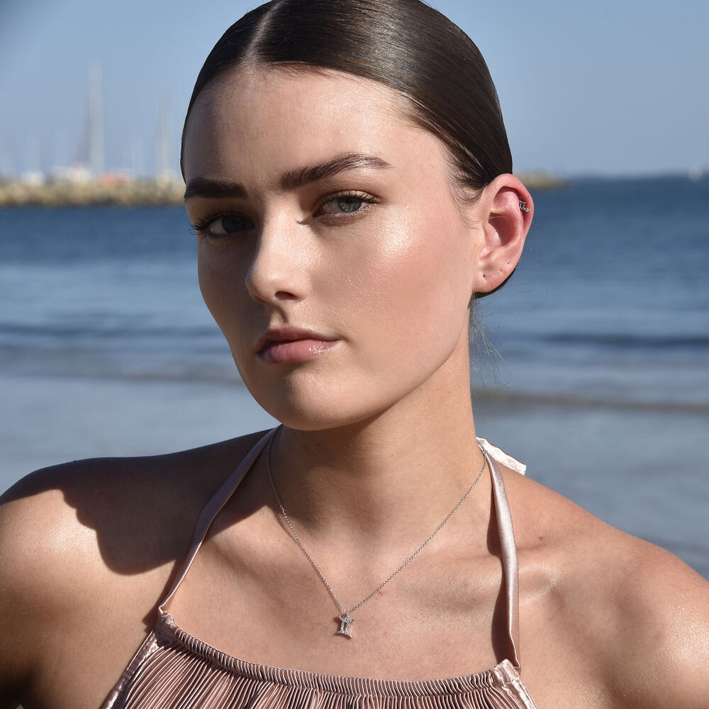 Culturesse Gemini Helix Screw Back Earring (Silver Single Piece)