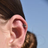 Culturesse Libra Helix Screw Back Earring (Silver Single Piece)