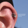 Culturesse Libra Helix Screw Back Earring (Silver Single Piece)
