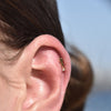 Culturesse Sagittarius Helix Screw Back Earring (Gold Single Piece)
