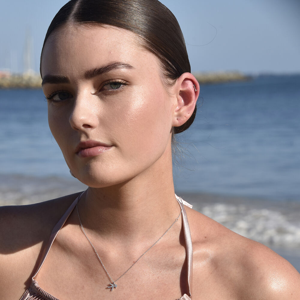 Culturesse Sagittarius Helix Screw Back Earring (Silver Single Piece)