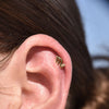 Culturesse Scorpio Helix Screw Back Earring (Gold Single Piece)