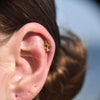 Culturesse Taurus Helix Screw Back Earring (Gold Single Piece)