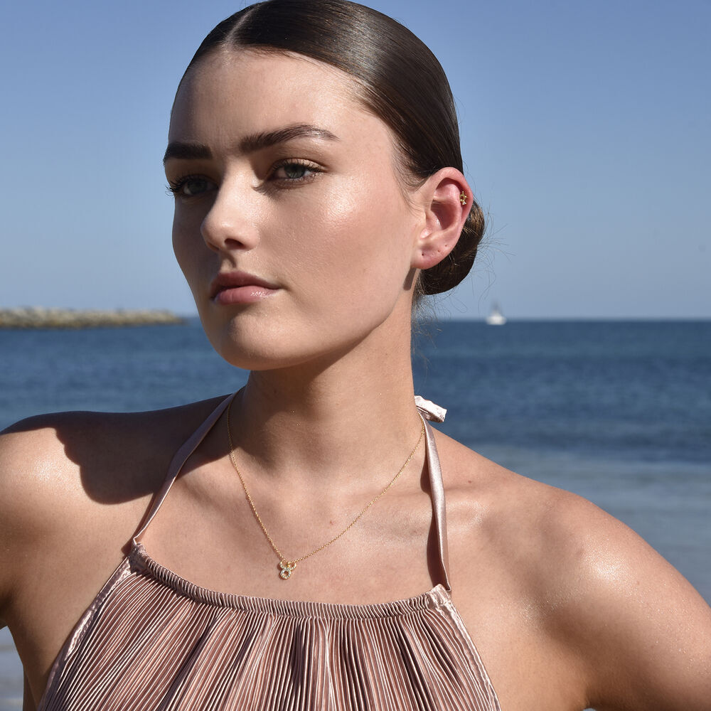 Culturesse Taurus Helix Screw Back Earring (Gold Single Piece)