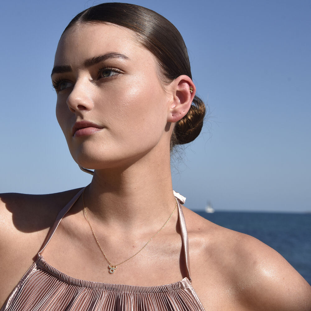 Culturesse Taurus Helix Screw Back Earring (Gold Single Piece)