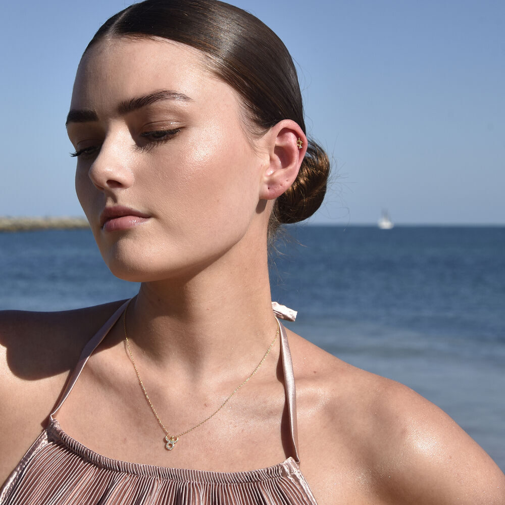 Culturesse Taurus Helix Screw Back Earring (Gold Single Piece)