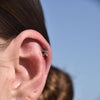 Culturesse Taurus Helix Screw Back Earring (Silver Single Piece)