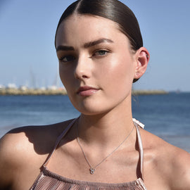 Culturesse Taurus Helix Screw Back Earring (Silver Single Piece)