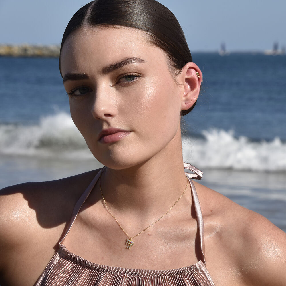 Culturesse Virgo Helix Screw Back Earring (Gold Single Piece)