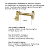 Culturesse Virgo Helix Screw Back Earring (Gold Single Piece)