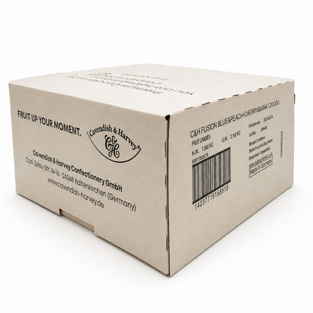 Cavendish & Harvey Mini Drops Blueberry Peach Cherry Banana 130g 12 Pack