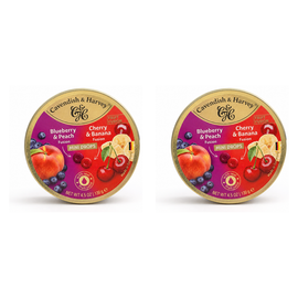 Cavendish & Harvey Mini Drops Blueberry Peach Cherry Banana 130g 2 Pack