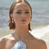 Culturesse Adair Chunky C Hoop Earrings (Silver)
