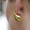 Culturesse Odyssey Artsy Cocoon Earrings (Gold)