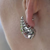 Culturesse Odyssey Artsy Cocoon Earrings (Silver)