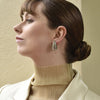 Culturesse Odyssey Artsy Cocoon Earrings (Silver)