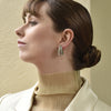 Culturesse Odyssey Artsy Cocoon Earrings (Silver)
