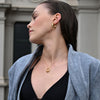 Culturesse Abella Classic C Hoop Earrings (Gold)