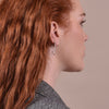 Culturesse Madigan Silver Chain Drop Earrings