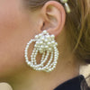 Culturesse Vivienne Runway Pearl Splendid Earrings