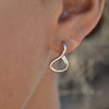 Culturesse Baie Artsy Infinity Twist Earrings (Silver)