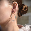 Culturesse Vanora Two Tone Fluid Loop Earrings