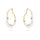 Culturesse Vanora Two Tone Fluid Loop Earrings