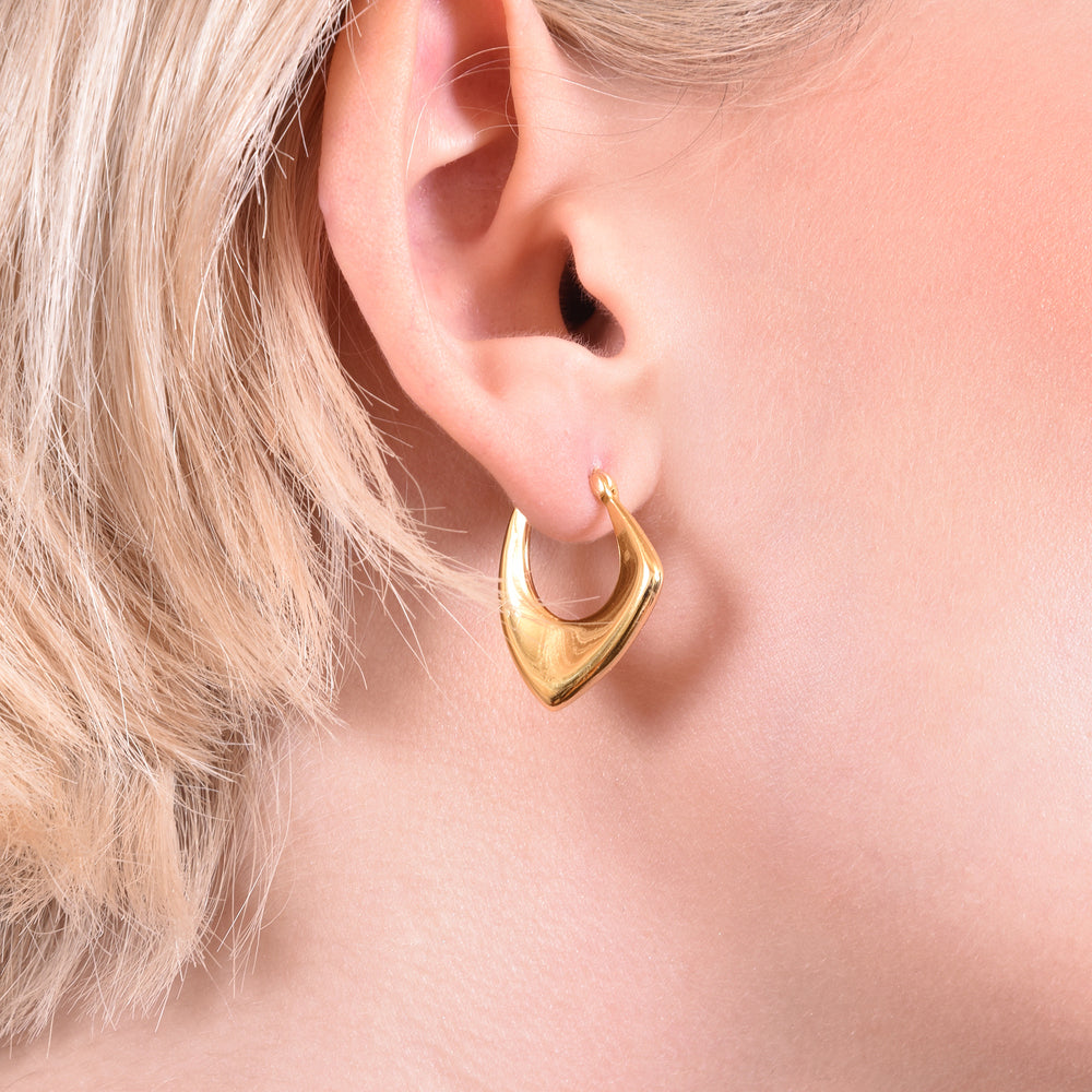 Culturesse Bailey Irregular Gold Vermeil Earrings