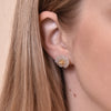 Culturesse Pure Jade Artisan Floral Stud Earrings