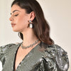 Culturesse Desdemona Jewel Embellished Baroque Pearl Earrings