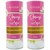 Le Fleur Spring Rose Luxury Talcum Powder 2 x 250g