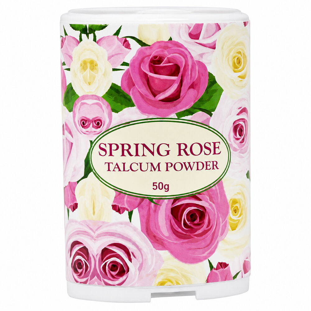 Le Fleur Spring Rose Luxury Talc Powder 2 x 50g Floral Scent