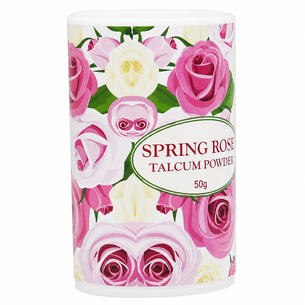Le Fleur Spring Rose Luxury Talcum Powder 50g Floral Fragrance