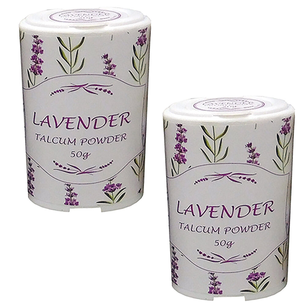 Fresh Lavender Luxury Talcum Powder 2 Pack 50g Each