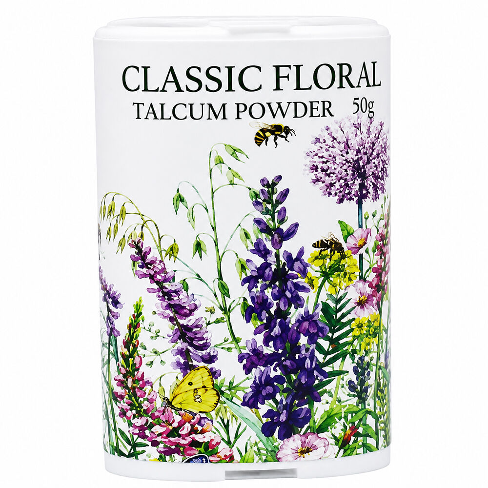 Classic Floral Luxury Talcum Powder 2 x 50g Silky Smooth Fragrance