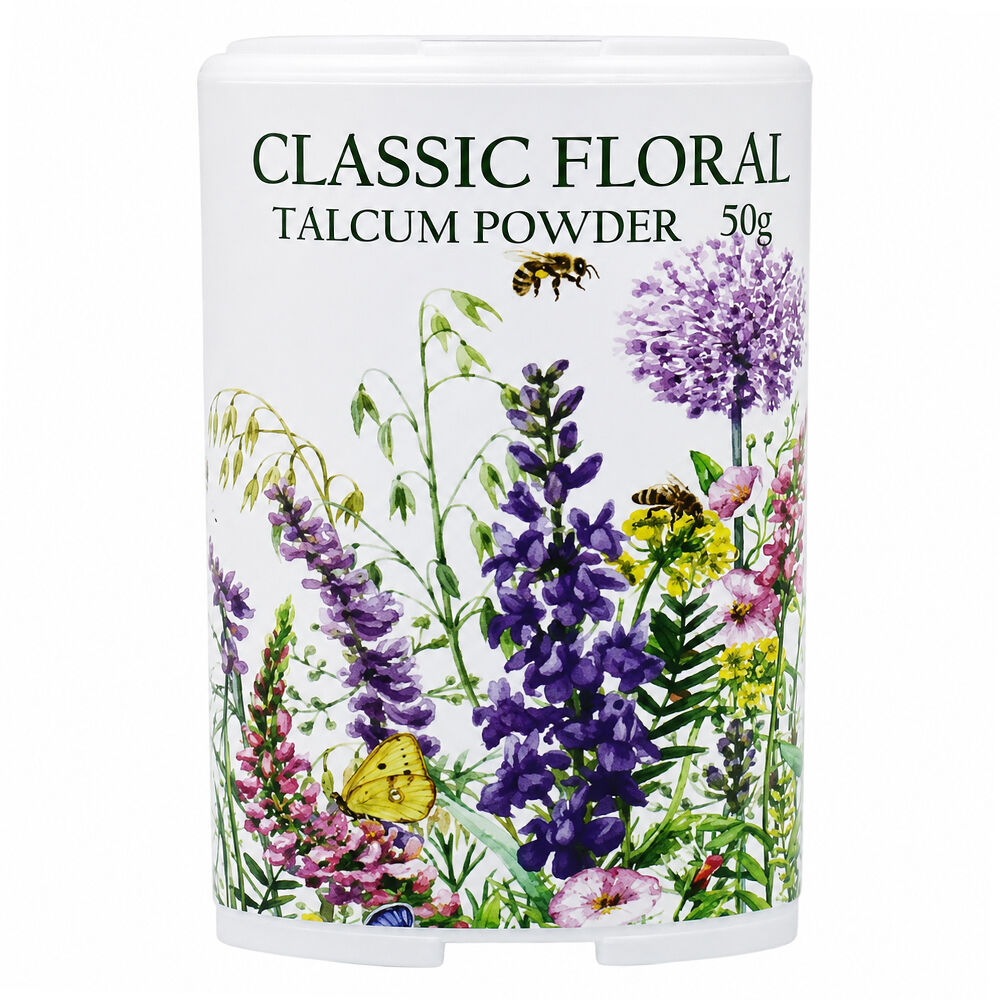 Classic Floral Luxury Talcum Powder 2 x 50g Silky Smooth Fragrance