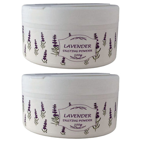 Lavender Dusting Powder 2 Pack 100g Each Soothing Moisture Control