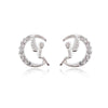 Culturesse Little Angel Moon Dainy Stud Earrings