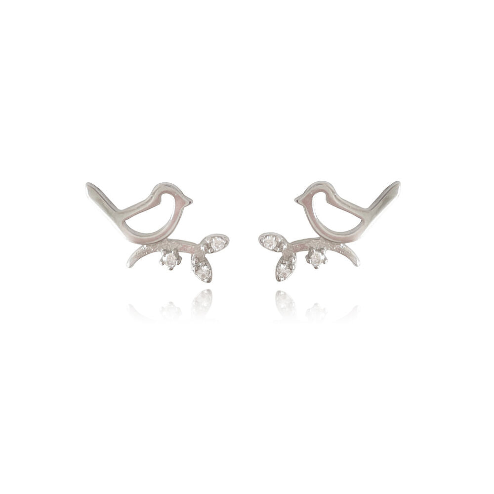 Culturesse Little Birdy Dainty Stud Earrings