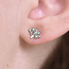 Culturesse Little Broccoli Dainty Stud Earrings (Silver)