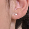 Culturesse Little Silver Heart Set Earrings