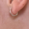 Culturesse Tilly Dainty Silver Sleeper Earrings