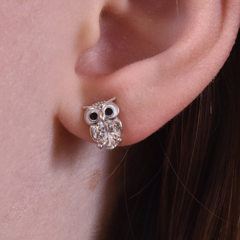 Culturesse Little Owl Earrings