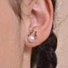 Culturesse Pearl Rhindeer Earrings