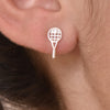 Culturesse Little Tennis Player Earrings