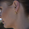 Culturesse Tie A Knot Modern Hoop Earrings (Gold Vermeil)