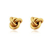 Culturesse Esti Artsy Knot Earrings (Gold Vermeil)