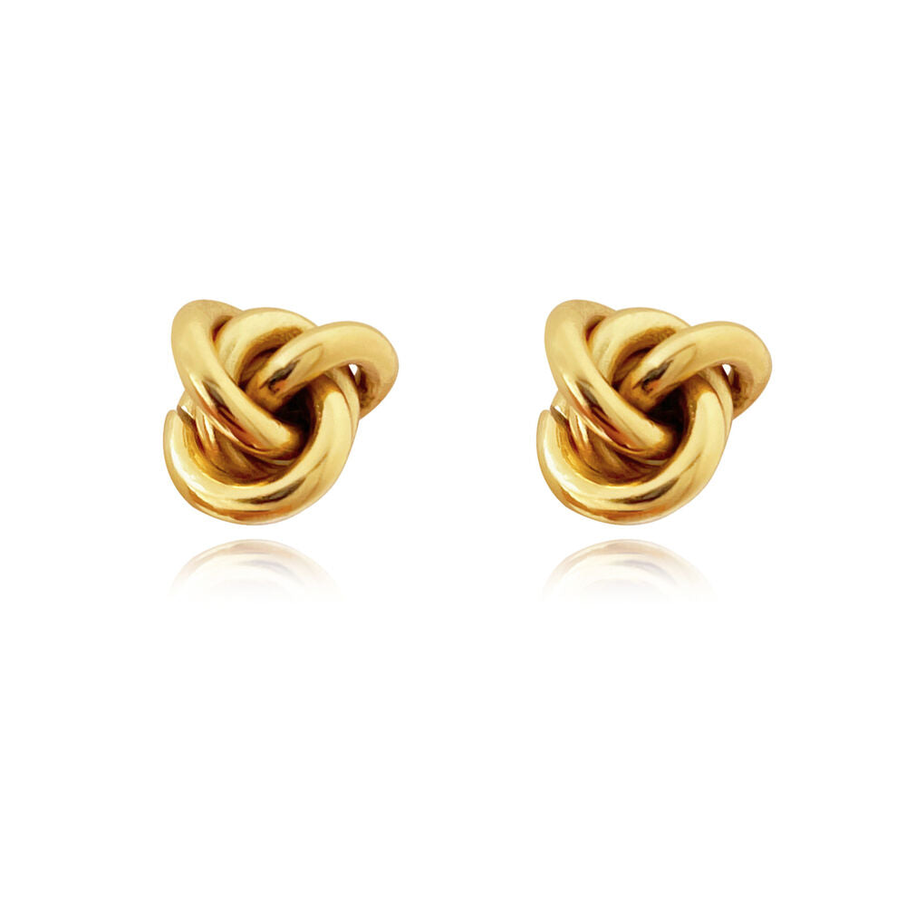 Culturesse Esti Artsy Knot Earrings (Gold Vermeil)