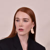 Culturesse Jaslyn Rose Gold Mismatching Earrings